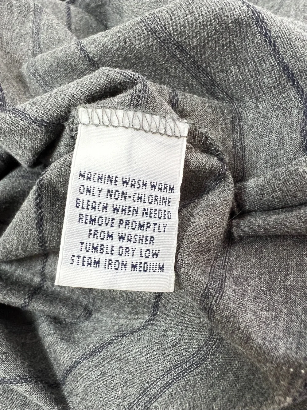 Polo by Ralph Lauren Men’s XXL Gray Striped Pima Cotton Long Sleeve Polo Shirt